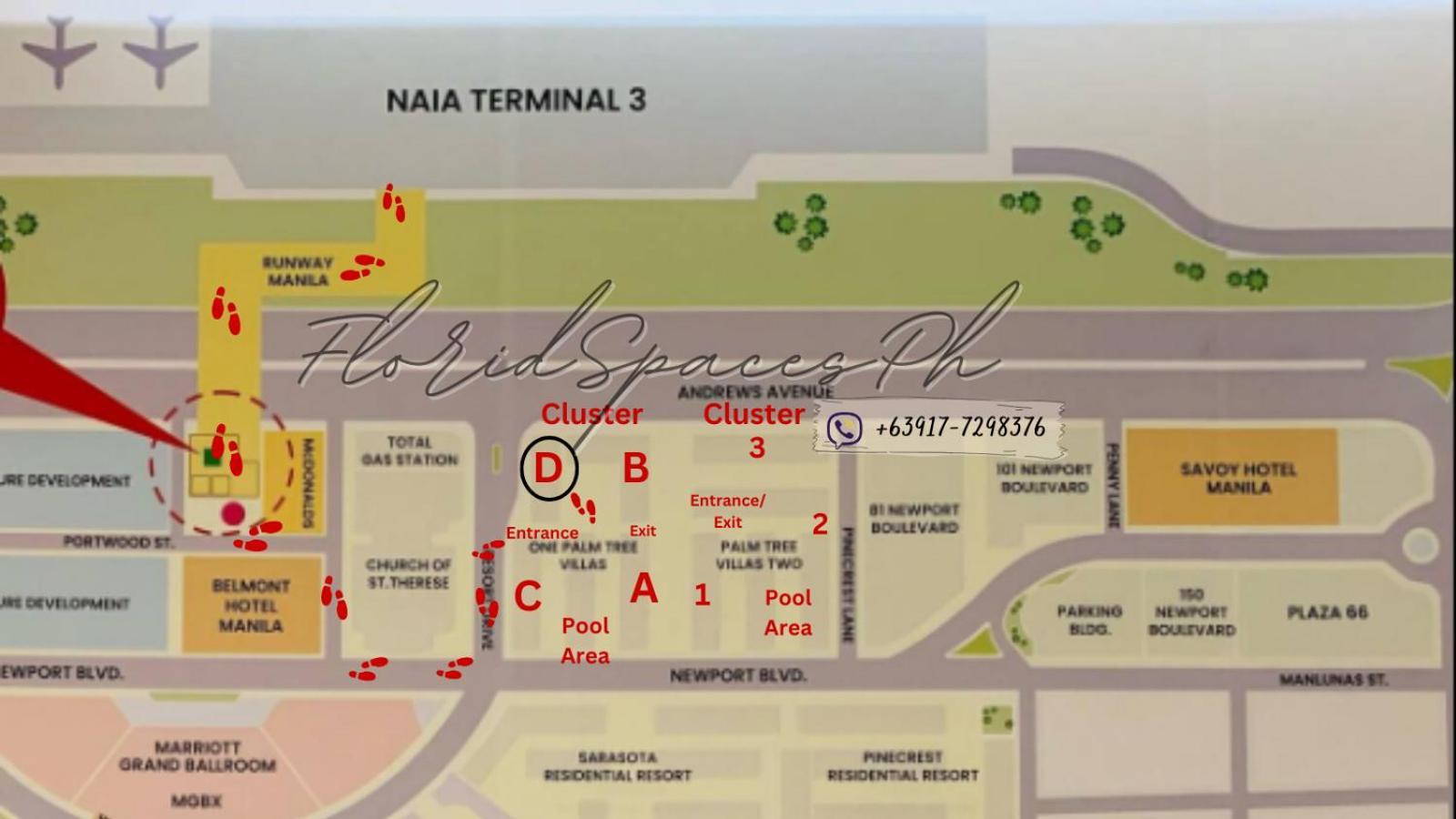 One Palm Tree Villas Condominium - Studio 10O With Balcony - Across Terminal 3 Airport Manila Bagian luar foto
